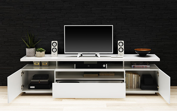 White TV Unit