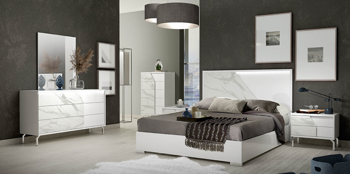 Italian Marble Bedroom Set