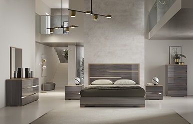 Taupe Italian bedroom set